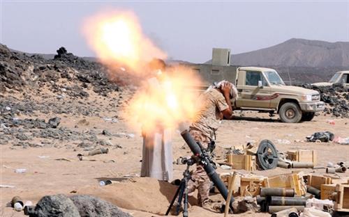 مدفعية الجيش وطيران التحالف تدك مواقع المليشيا على مشارف صنعاء