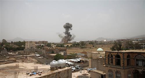 مقاتلات التحالف تستهدف قاعدة الديلمي في صنعاء