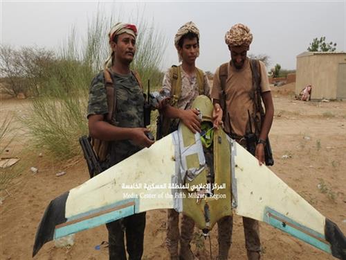 الجيش الوطني يسقط طائرة مسيرة للحوثيين بحجة