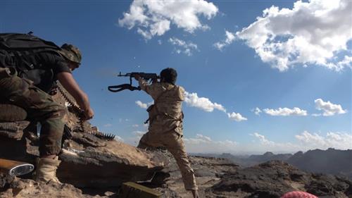 الجيش الوطني يحرر مواقع جديدة في باقم بصعدة ومقتل قيادي حوثي.