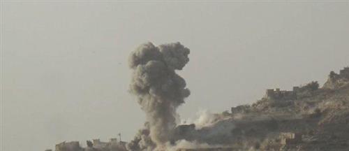 مقاتلات التحالف تدمر آليتين تابعة للحوثيين في محافظة الجوف