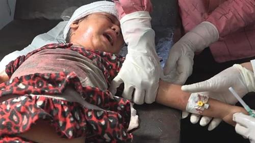   إصابة 5 أطفال إثر سقوط قذيفة حوثية على منازل المواطنين شرق تعز