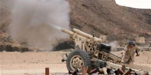 الجيش يدك مواقع تمركز مليشيات الحوثي جنوبي مأرب